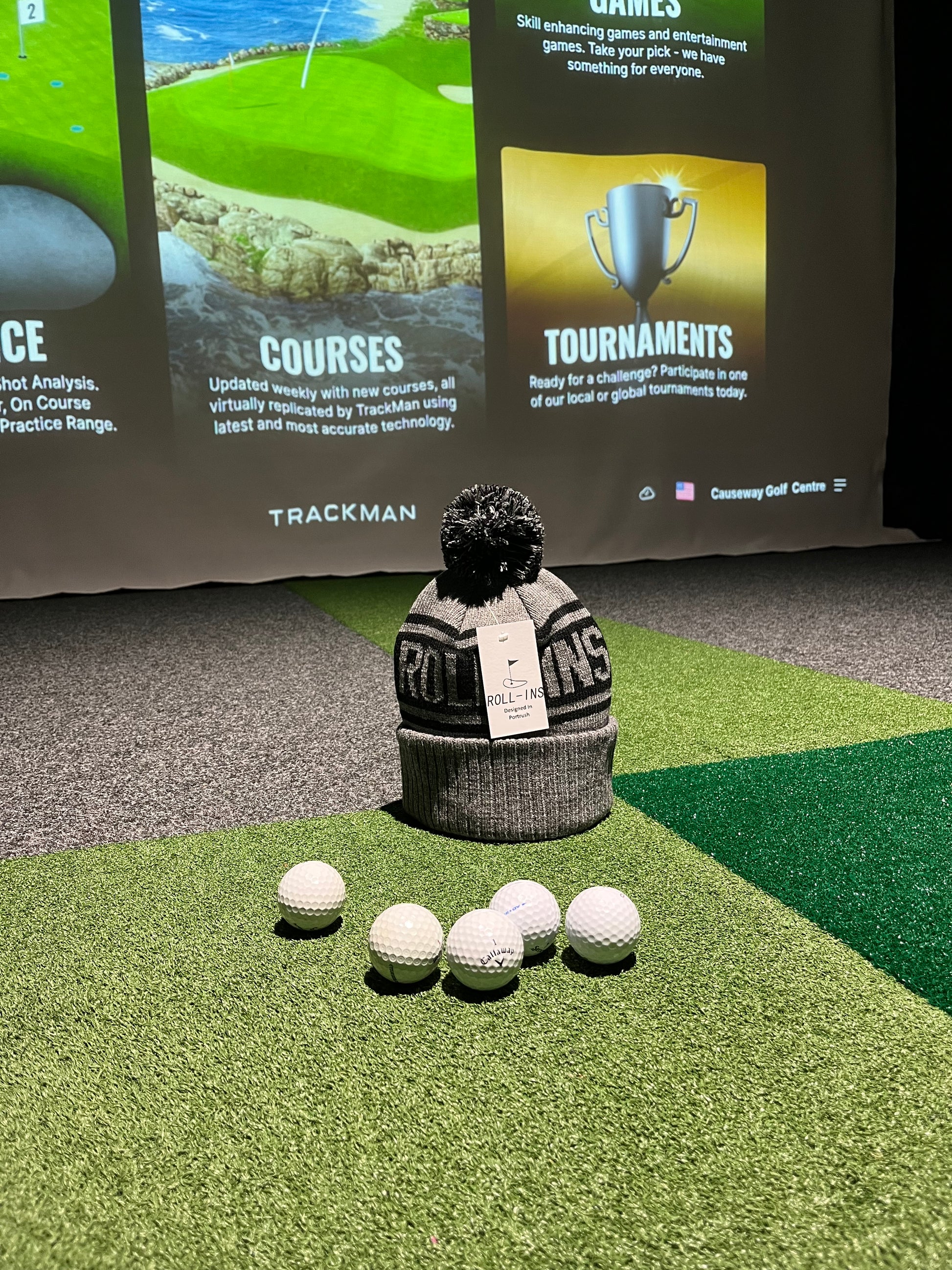 Golf Beanie, Front side